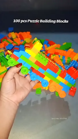 100 pcs Puzzle Building Blocks for Kids #toysforkids #buildingblocks #toys #lavinevibe 