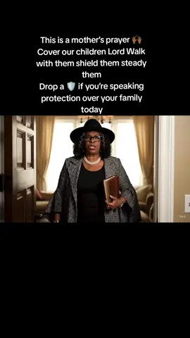 This is a mother’s prayer. 🙌🏾 Cover our children, Lord. Walk with them, shield them, steady them. #dailydeclarations #Auntienia #christiantiktok #christianmotivation #Prayer 