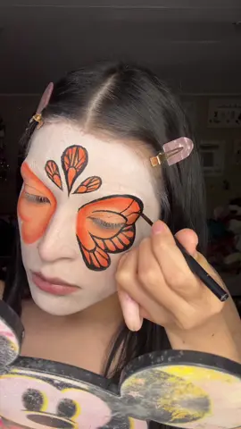 Catrina de Mariposa 🧡💀🕯️#makeuptutorial #makeupartist #catrinamakeup #butterfly #diademuertos 