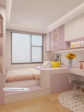 Decor phòng ngủ cho nữ thích màu tím pastel nhẹ nhàng và rộng rải nghỉ ngơi, chứa đồ thoải mái #noithatphongngu #decorphongngu #noithatbhcom #xuhuong 