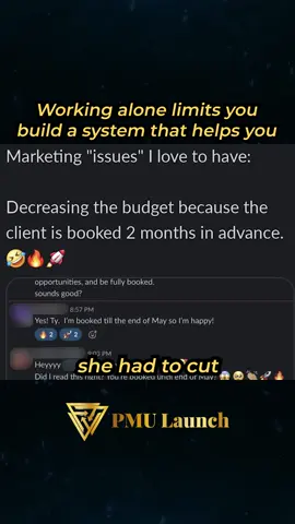 You didn’t become a PMU artist to be a full-time marketer. You did it for the art. 🎨 But the frustrating reality for many is that most of your energy is spent on the exhausting job of finding your next client. Your passion for the craft gets buried under the stress of the hustle. Here’s the truth about what a great marketing system should do: Its real job isn’t just to get you leads; it’s to give you back your TIME. The problem isn’t marketing; it’s inefficient marketing. A powerful, automated system works for you 24/7 in the background, freeing you from the chase so you can get back to perfecting your skills, learning new techniques, and being the artist you were always meant to be. Ready to spend less time finding clients and more time in your craft? 👉 Follow PMU Launch to learn how. #PMUartist #ArtistLife #WorkSmarter #MarketingSystem #TimeFreedom     