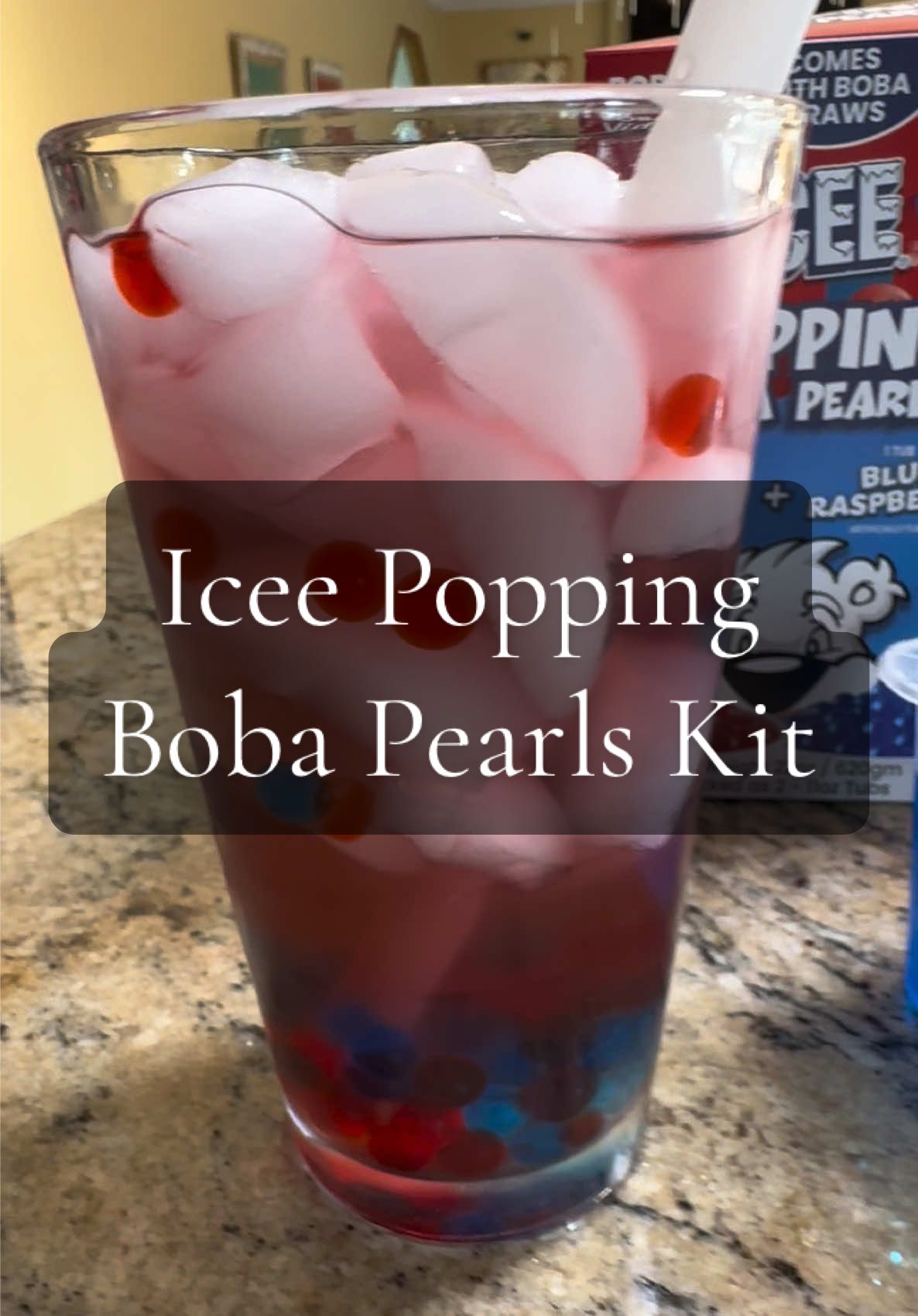 Did you know ICY makes BOBA now?! 🧊💙 This kit comes with blue raspberry + cherry flavors AND the straws, so it’s like sipping on a frozen slush with popping pearls that burst in your mouth 🤯  #icee #boba #bobapearls #tiktokshopblackfriday 