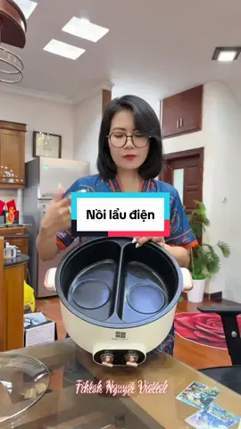 Nồi lẩu điện 2 ngăn #nguyetviettel #tiktokshop #noilaudien #xuhuong 