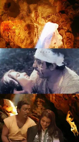 Some love stories are written in caves, yet echo forever ❤️🍂 #kanmanianbodukadhalan #guna #tamilsong #foryou #fyp 