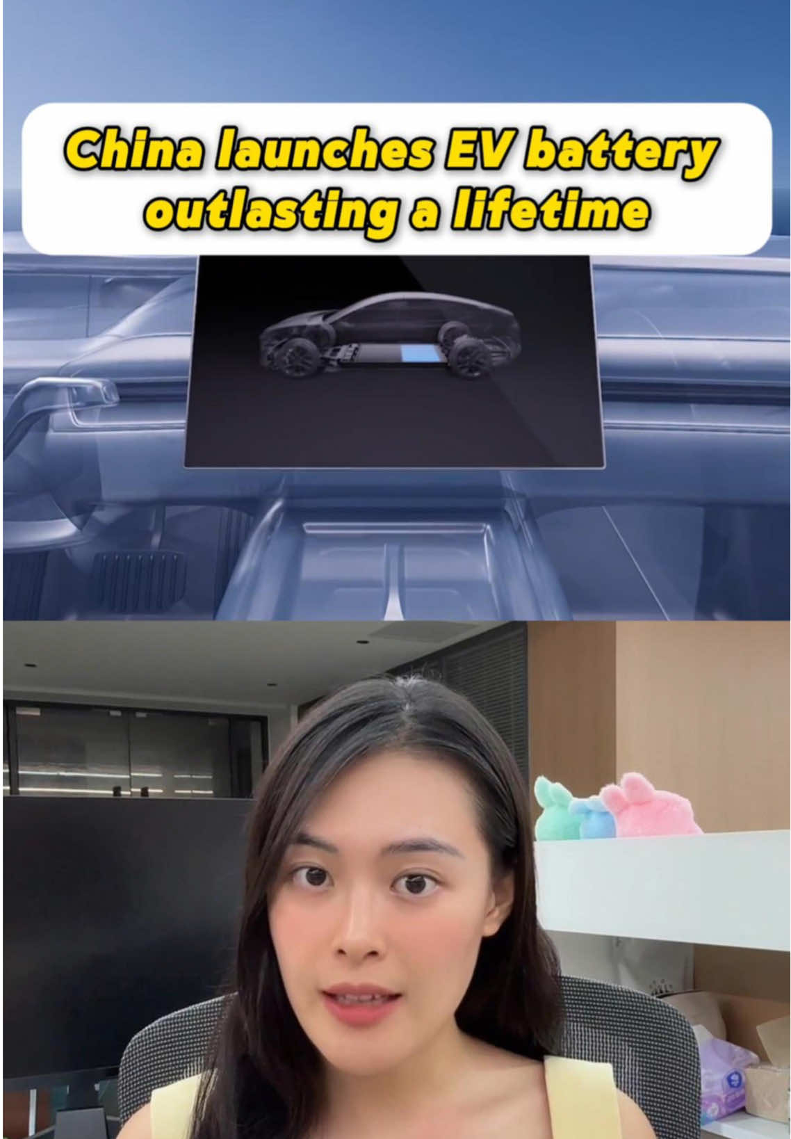 China launches EV battery outlasting a lifetime.#evbattery #batterylife #technology #car #ev 