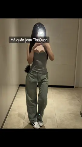 Vải mềm lên dáng đúng form 🌟✨ #thequao #quanjean #quanbo #quanongxuong #thoitrang 