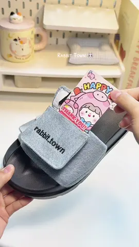 Dép xinh có túi nửa nè #viral #xuhuong #deprabbittown #dephellokitty #giaydep 