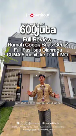Hunian Sporty yang cocok buat Gen Z  Full Fasilitas Olahraga Ekslusif cluster yang cuma 5 menit ke tol limo  TAHAP 1 SOLD OUT booking fee cuma 2 juta 3 Kamar Tidur 2 Kamar mandi 5 Menit ke tol limo Fasilitas :  basket court futsal court badminton Court mesjid outodr gym Swimming Pool Club House fasilitas : - playground - Swimming area - Basket court - Futsal court - Jogging Track - Masjid Mau tanya tanya dulu atau langsung VISIT SHOW UNIT DM @propertitour.official ☎️081250327272 ☎️085691341909 #RumahJakarta #PropertiJakarta #SmartHome #InvestasiProperti #HunianModern  