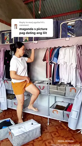 Replying to @marj.aguilar14 Subok ko na ang tibay Ng wardrobe cabinet na to Mii steel pipe alloy 23mm na Yan malalaki ang pipe nya at matibay tlga. #wardrobe #wardrobecabinet #wardrobeclothesorganizer #organizedhome #cabinetorganizer 