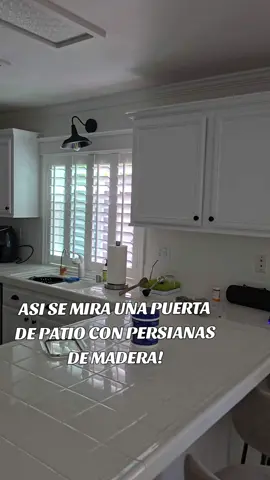 PUERTA DE PATIO CON PERSIANAS DE MADERA!!#construction #pro #windows #usa🇺🇸 #remodel 