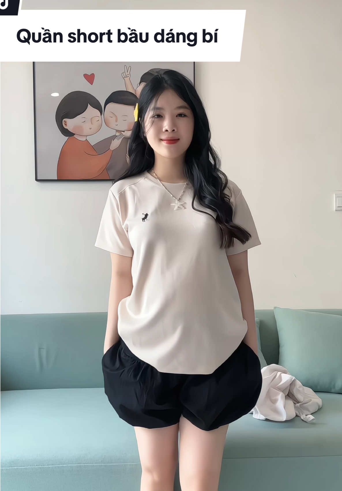 Quần short bí cho mẹ bầu mặc ở nhà hay đi chơi nè #mebau #quanbau #quanbauxinh #quanbauthoitrang #quanbaudep 