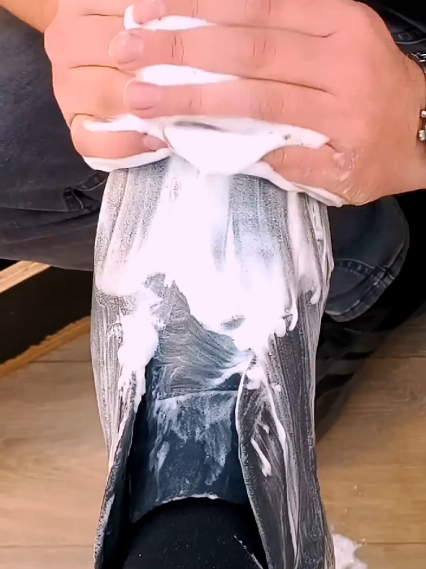 SATISFYING OLD Shoe Cleaning  #asmrsounds #shoeshine #relax #satisfying 