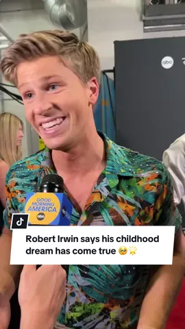 @Robert Irwin says his childhood dream has come true being on @Dancing with the Stars #DWTS 🥹🌟 #robertirwin #dancingwiththestars 