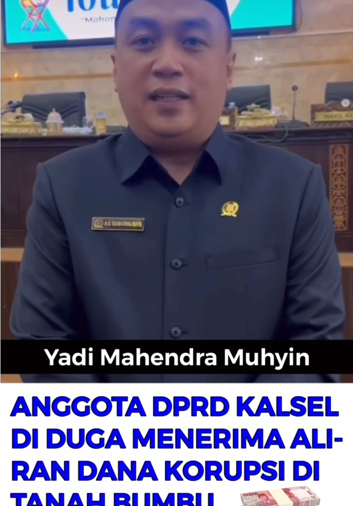 Dugaan Korupsi Lahan Fiktif di Tanah Bumbu: Nama Anggota DPRD Kalsel Terseret, Aliran Dana Capai Miliaran Banjarmasin – Kasus korupsi pengadaan lahan fiktif untuk pembangunan kantor Kecamatan Simpang Empat, Kabupaten Tanah Bumbu, terus menyeruak ke permukaan. Persidangan di Pengadilan Tipikor Banjarmasin membuka fakta mengejutkan: aliran dana miliaran rupiah diduga mengalir ke sejumlah pihak, termasuk anggota DPRD Provinsi Kalimantan Selatan, Yadi Mahendra Muhyin. Dalam berkas dakwaan yang dibacakan Jaksa Penuntut Umum (JPU) Kejati Kalsel, Yadi disebut menerima aliran dana sekitar Rp1 miliar. Nama lain yang tak kalah mencolok adalah Andi Agung, yang disebut mendapat jatah lebih besar, yakni sekitar Rp1,15 miliar. Uang itu, menurut keterangan JPU, diduga dipakai untuk mendukung operasional politik yang berkaitan dengan Yadi. Pengadaan lahan ini sejatinya ditujukan untuk pembangunan kantor Kecamatan Simpang Empat. Namun, berdasarkan hasil penyelidikan, sebagian lahan yang dibeli ternyata fiktif atau bermasalah dari sisi administrasi. Meski demikian, anggaran daerah tetap dicairkan hingga menimbulkan kerugian negara. Dua terdakwa yang lebih dulu diseret ke meja hijau kini tengah menjalani sidang. Dari dakwaan yang dibacakan, terungkap adanya jaringan penerima dana dengan jumlah yang fantastis. Selain Yadi Mahendra dan Andi Agung, beberapa nama lain juga disebut menerima aliran dana, di antaranya: 	•	dr. H. Zairullah Azhar (mantan Bupati Tanah Bumbu) – sekitar Rp337 juta 	•	Muhammad Iswandi – Rp1 miliar 	•	Rizki Rachmawati – Rp 1 miliar 	•	Nantang – Rp250 juta 	•	Kantor Jasa Penilai Publik Tineke & Rekan – Rp87 juta Daftar ini muncul dalam berkas dakwaan dan menjadi bagian penting yang tengah diuji kebenarannya di persidangan. Bila terbukti bersalah, para penerima dana dapat dijerat dengan Undang-Undang Nomor 31 Tahun 1999 jo. UU Nomor 20 Tahun 2001 tentang Pemberantasan Tindak Pidana Korupsi. Pasal yang berpotensi menjerat antara lain Pasal 2 ayat (1) dan Pasal 3, yang memuat ancaman pidana berat bagi siapa pun yang memperkaya diri atau orang lain secara melawan hukum dan merugikan keuangan negara. Tuntutan Publik Skandal ini langsung memicu reaksi keras dari masyarakat. Berbagai kalangan mendesak aparat penegak hukum untuk menelusuri seluruh aliran dana, termasuk memastikan apakah benar dana sebesar Rp1,15 miliar yang diterima Andi Agung digunakan untuk kepentingan politik Yadi Mahendra. Transparansi dinilai penting agar publik tidak sekadar menerima informasi setengah matang, tetapi mendapatkan kepastian hukum. “Usut tuntas, jangan pandang bulu. Siapa pun yang terlibat harus diproses sampai terang benderang,” demikian suara publik yang mengemuka dalam berbagai forum diskusi masyarakat Tanah Bumbu. Catatan Penting Perlu digarisbawahi, seluruh nama yang disebut saat ini masih dalam status dugaan berdasarkan dakwaan dan keterangan di persidangan. Proses hukum masih berjalan, sehingga kebenaran dugaan aliran dana akan ditentukan oleh putusan pengadilan. #korupsi #tanahbumbu #batulicin #fyp #viralvideos 