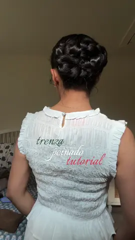 happy latino/hispanic heritage month <3 #hairtutorial #trenzas #peinados #babybangs #mexicanhairstyle 