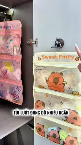 ✨ Thay vì để đồ đạc bừa bộn trên bàn, trên giường, giờ đây tất cả đều có chỗ cố định, giúp căn phòng trở nên gọn gàng, ngăn nắp và dễ chịu hơn hẳn!! #tuidungquanao #giadungtienich #thietthuc #creatorsearchinsights #jizonguyen 