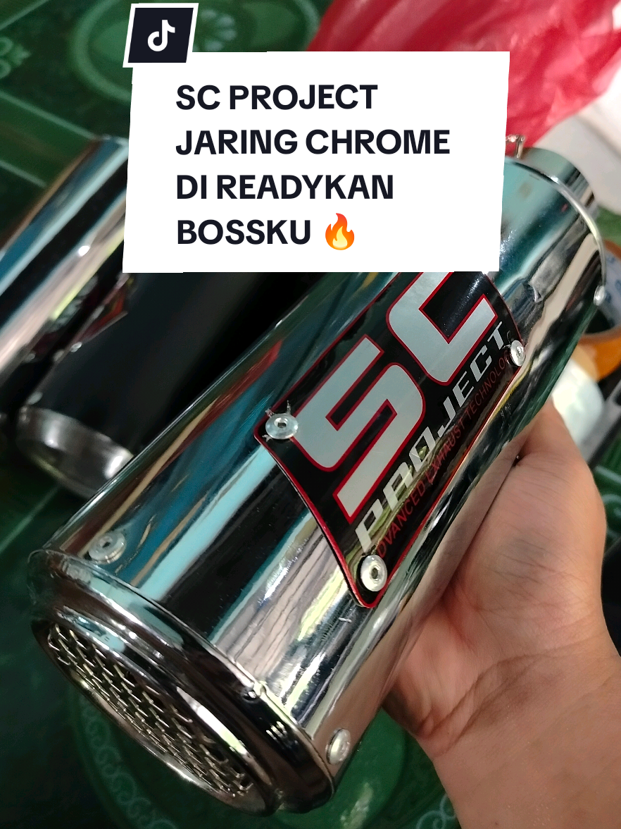 Silencer Knalpot Racing SC PROJECT JARING CHROME promo 60 ribuan saja bossku 🔥🔥🔥 #scproject #scprojectexhaust #scproject2022 #scprojectexhaustofficial #scprojectcrt 