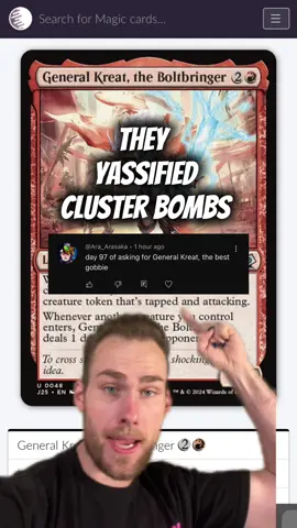 General Kreat, the Boltbringer as Commander #mtg #mtgcommander #mtgcommunity #magicthegathering 