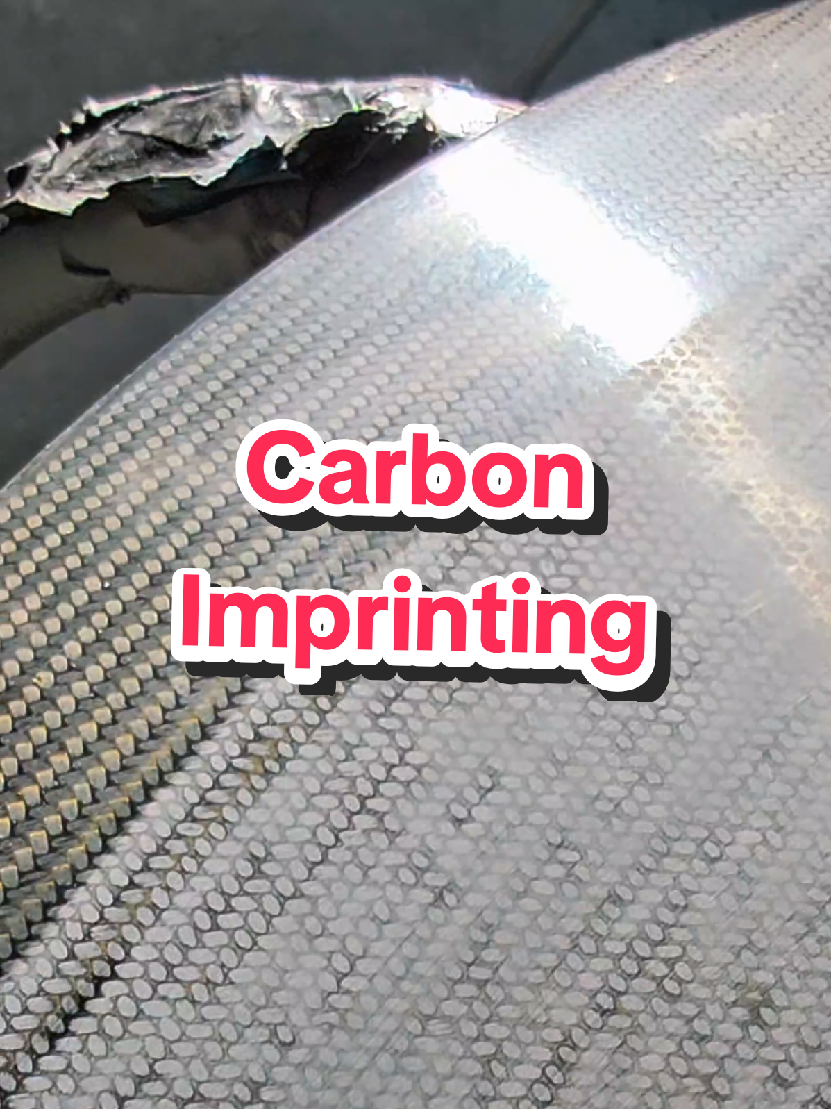 Fixing Carbon Imprinting with a Flowcoat #carbonfiber #cartok #tiktokCarHacksCampaign #lotus 