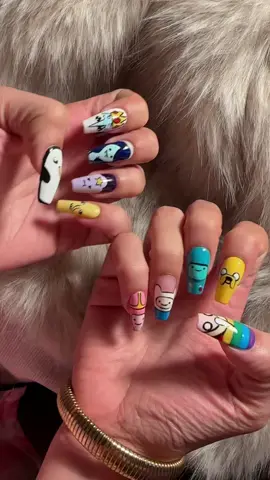 Adventure time nails #adventuretime #LanguageLearning #fyp 