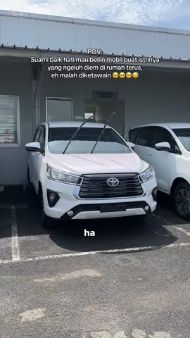 Emang serba salah 🥹😂 #fyp #suamiistri #justforfun #mobilbaru #toyota @mutisaf 