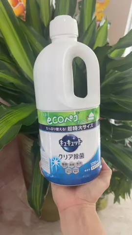 Nước rửa chén bát KAO Eco Nhật Bản đậm đặc giúp diệt khuẩn, khử mùi, an toàn cho da tay 1250ml##nuocruabat##nuocruachen##nuocruabatkao##nuocruabatsinhhoc##ttlk