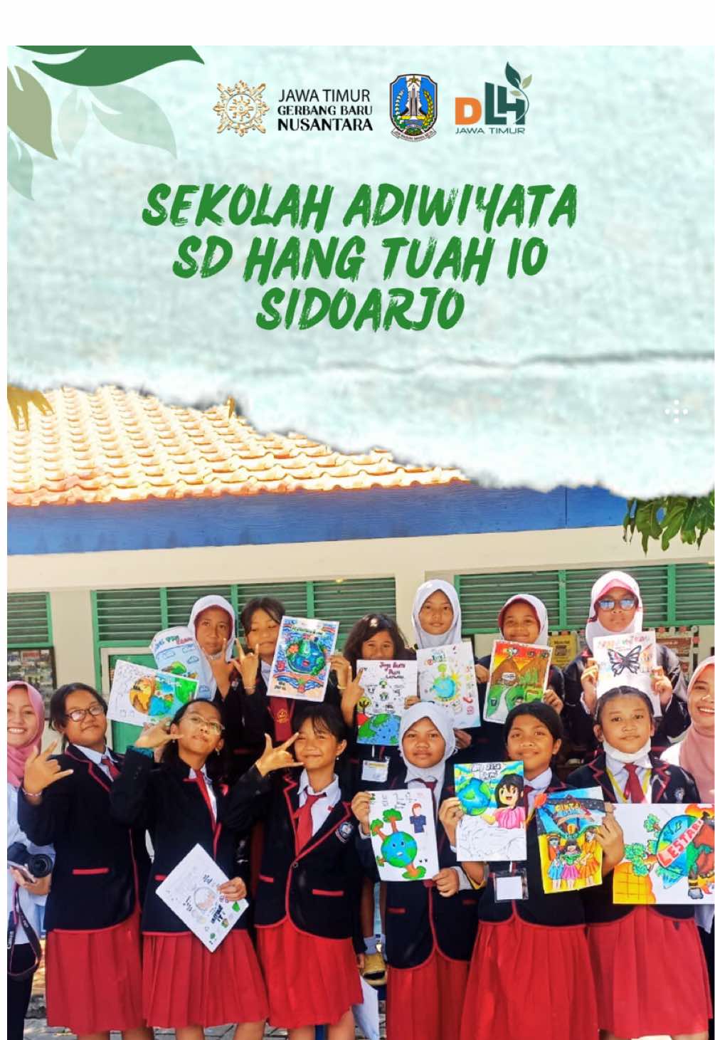 Sekolah Adiwiyata, Belajar Jagain Bumi Sejak Dini 🌿 Program Adiwiyata menjadi langkah nyata pendidikan lingkungan di Jawa Timur. SD Hangtuah 10 Sidoarjo sebagai Sekolah Adiwiyata Mandiri Nasional tahun 2019 membuktikan, bahwa belajar menjaga bumi bisa dimulai dari bangku sekolah. Di sini, anak-anak tumbuh di lingkungan yang asri, terbiasa memilah sampah, membawa tumbler, hingga berkampanye lewat poster penuh semangat hijau. Inilah wujud nyata, bahwa pendidikan tidak hanya soal pelajaran di kelas, tetapi juga menanamkan kepedulian untuk menjaga bumi agar tetap lestari bagi generasi mendatang. 🌏✨ 🌱 Mari bersama wujudkan lebih banyak sekolah yang hijau, bersih, dan lestari. Jadikan sekolah kita sebagai Sekolah Adiwiyata, tempat lahirnya generasi peduli lingkungan! 🌿 #DLHJatim #Adiwiyata #JagaBumiPastiLestari #JPRA2025 