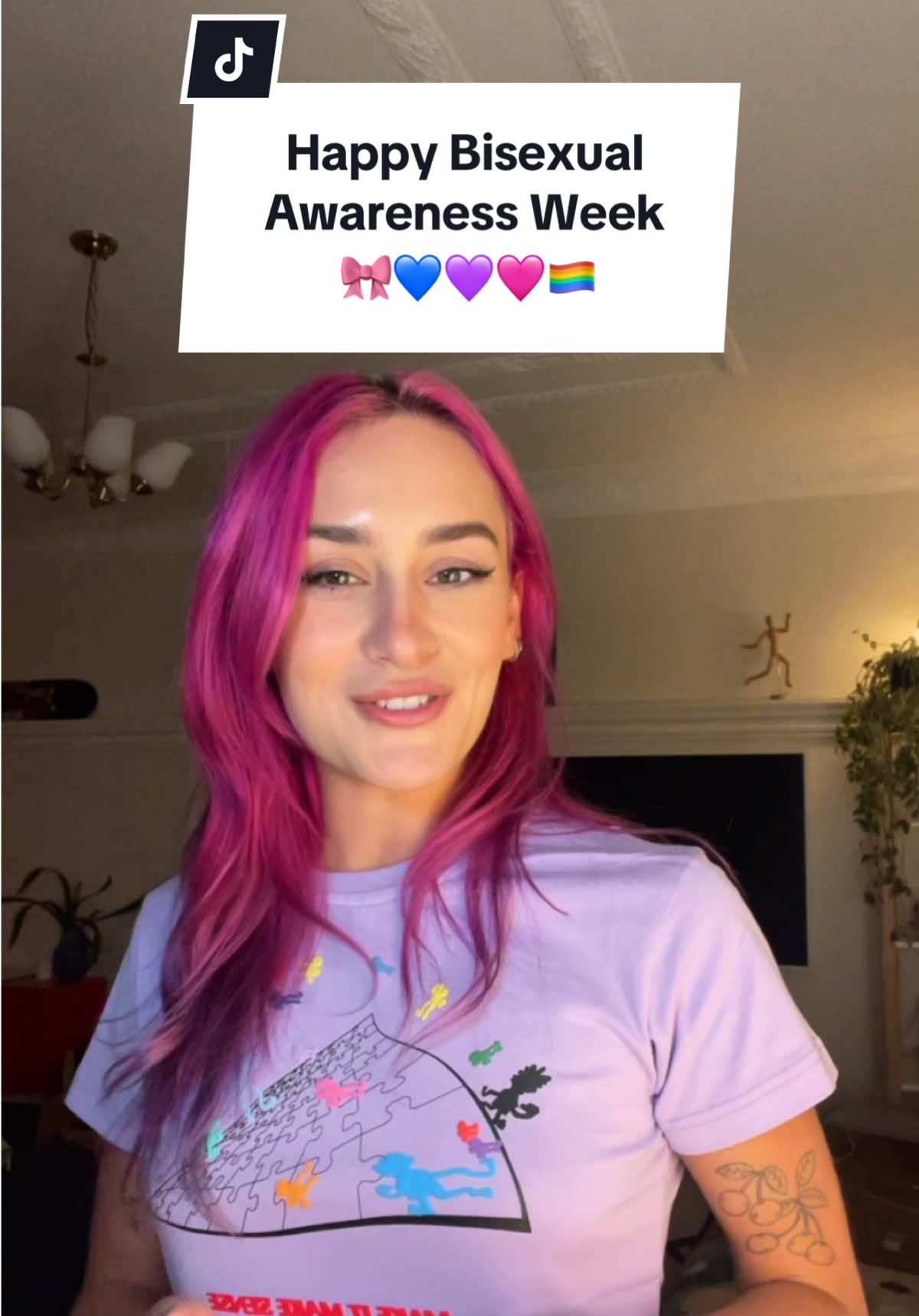 HAPPY BI AWARENESS WEEEEKKK 🩷💙💜 This week, I'm going to be re-sharing your favourite bisexual-esque videos that I've made in the last few years! Although I don't make ALL of my content about being bi, since now I really see it as just a part of who I am, I love to celebrate my people.  I already had a platform by the time I came out, which meant that I did a lot of this very publicly, I asked questions, I asked for advice and social media has been a key part of me celebrating my queerness.  I've chatted people through how to come out to their family, been tagged in coming out posts, and I've cried over DM's with people struggling in the same areas that I do. This community truly means the world to me, and I'm so proud to be bisexual. I make fun of it all the time, I share my story times, and I share the insecurities that I've experienced as a queer person in this life. If you are bisexual, I want you to know that I see you. I'm here for you and you are not alone! With so much love, Alyssa xx #bi #bigirl #lgbtqia #lgbtq #bigirls #bigirlsoftiktok 