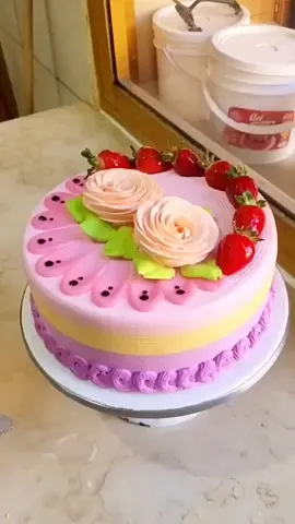 🌹🌺 cake decorating, cake decoration, viral cake designs, cake for kids#fypシ゚viral🖤tiktok #cakedecorating #foryou #share #views 