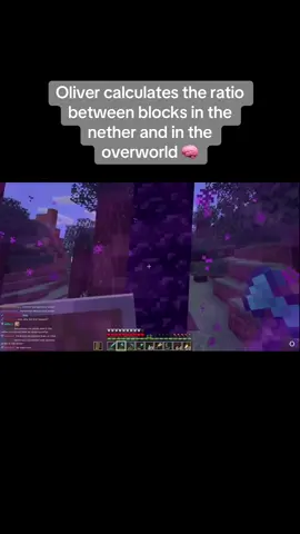 about 6-7ish blocks. About Oliver and eelis y t #fyp #aboutoliver #Minecraft #blindplaythrough #