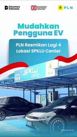 Dalam rangka peringati HUT ke-80 RI, PLN hadirkan kado istimewa dengan meresmikan 4 SPKLU Center di Jawa Barat & Jawa Tengah. Penyediaan SPKLU ini menjadi komitmen PLN untuk mendukung target dalam mewujudkan transportasi hijau & berkelanjutan. #SPKLUCenterPLN