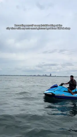 I was wearing my new smart glasses on my jetski today recording all types of new videos #pov #jetski #niagarafalls #smartglasses #city 