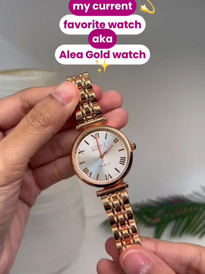 Alea watch is my current favorite watch! do u guys love the color?😆💖💅🏻 #sophiemartin #rekomendasijamtangan #belilokal