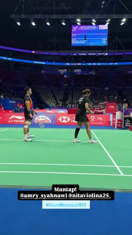 atasi perlawanan wakil Inggris, Amri/nita melaju ke babak 16 besar.  Good job!! 🔥 #chinamaster2025 #bwfworldtour #amrisyahnawi #nitaviolinamarwah #fyp 