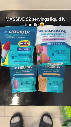 MASSIVE 62 servings liquid iv bundle 🤩  #liquidiv #liquidivhydration #electrolytes #hydration #liquidivhydrationmultiplier @Liquid I.V. 