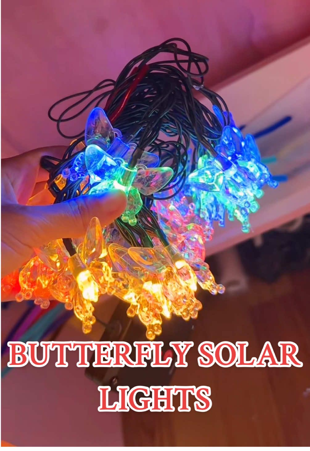 Ang ganda ng effect ng butterfly garden solar lights 😍 #butterflygardensolarlights #butterflysolarlights #solarlights #christmaslights #gardensolarlights 