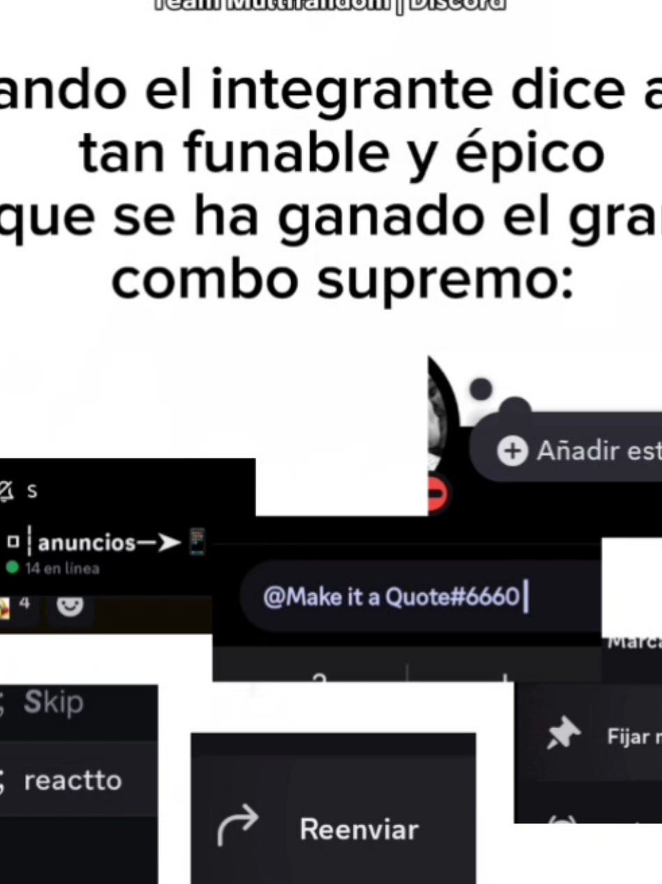 #teammultifandom ; TAN REAL JAJAJA / / Via discord,!! únete, video hecho por emilia mernes.  .  .  .  .  .  .  #discordteam #team #fyp #viral 