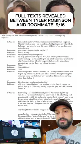 FULL TEXTS REVEALED BETWEEN TYLER ROBINSON AND ROOMMATE! 9/16 #greenscreen #greenscreenvideo #ComfortSegredos#fyp #truecrimecommunity #breakingnews#news#update