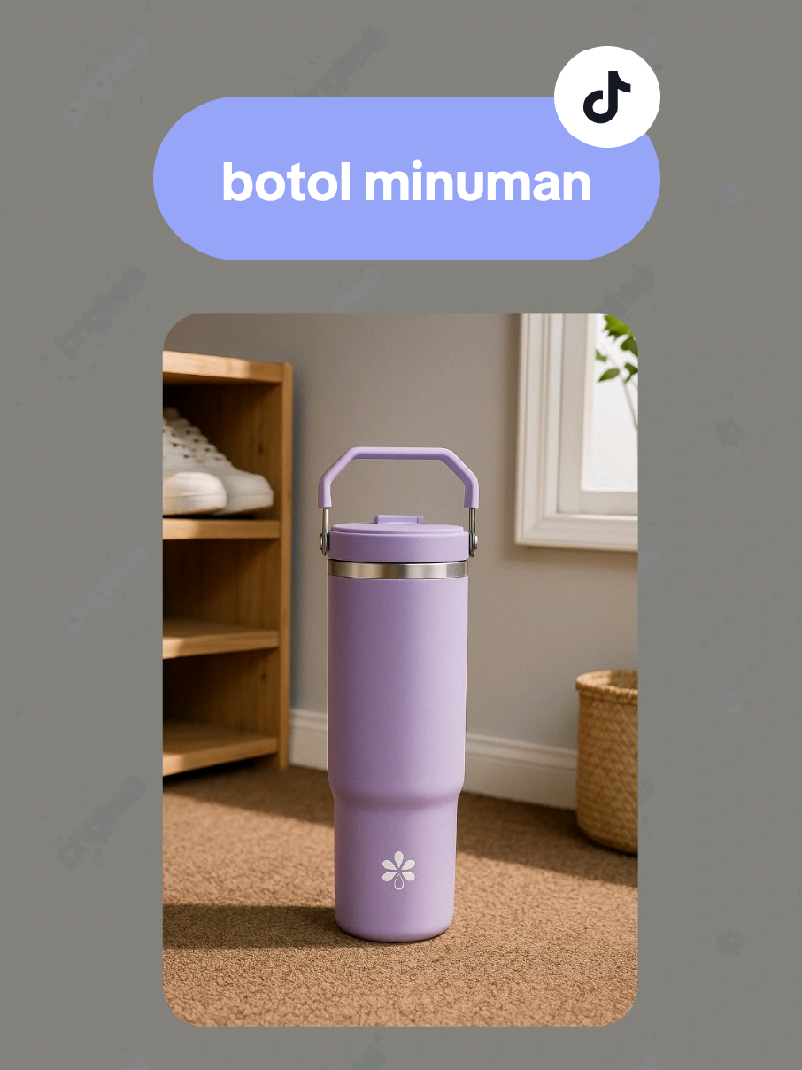 Botol Minum Tumbler Termos Portable Stainless Steel sus-316 Handle 2in1 Vacuum Insulated Gelas Mobil Cangkir Silikon 900ml#fyp #botolminuman #belilokal #botolminummurah #botolminum 