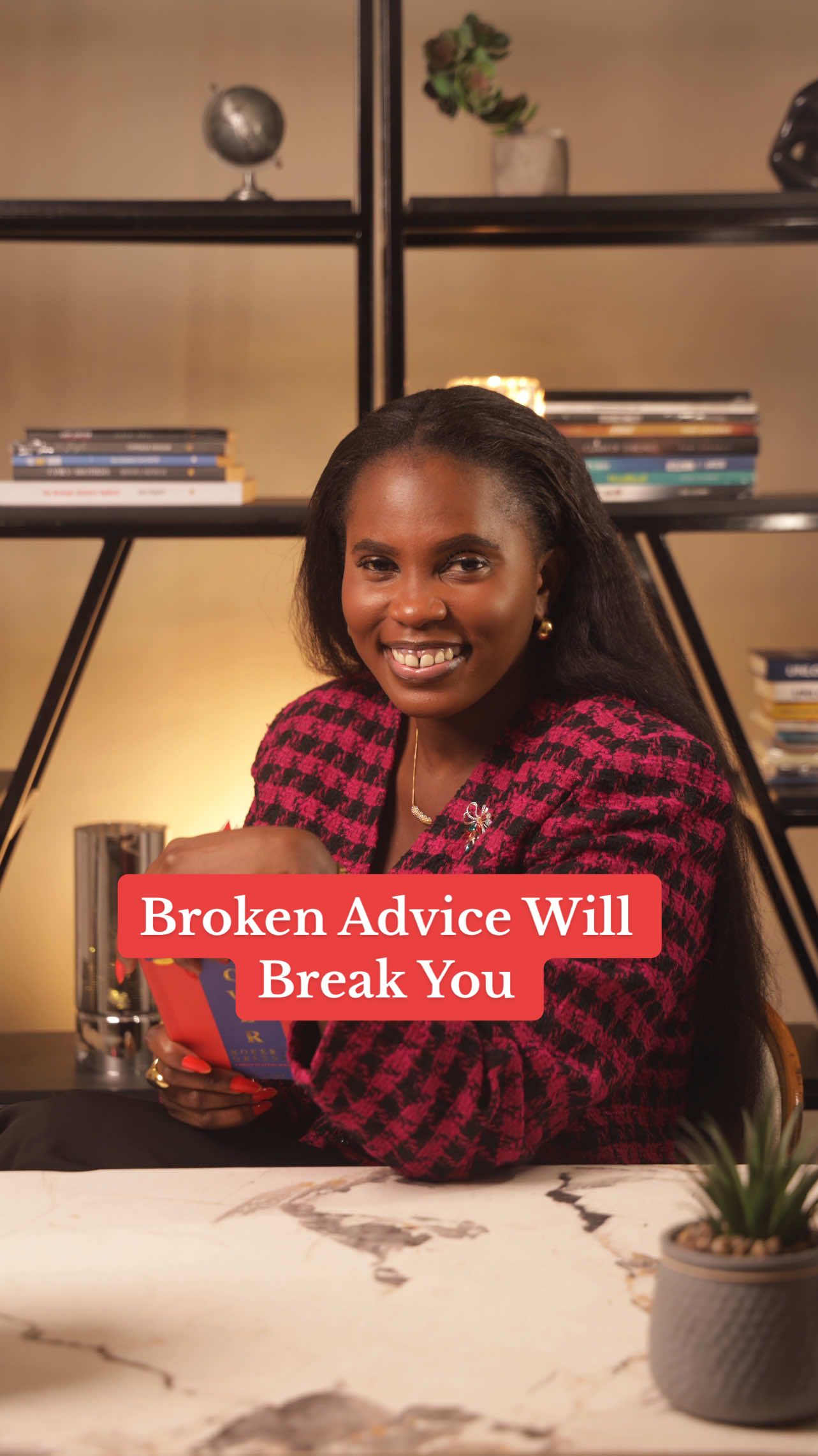Seemingly good advice from broken people will break you. Do well to filter voices.  Listen to this for better insight.  #Tadé 