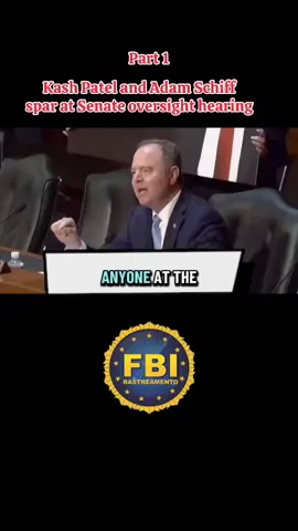 Kash Patel and Adam Schiff spar at Senate oversight hearing.    Part 1#likeandfollow #breakingnews 