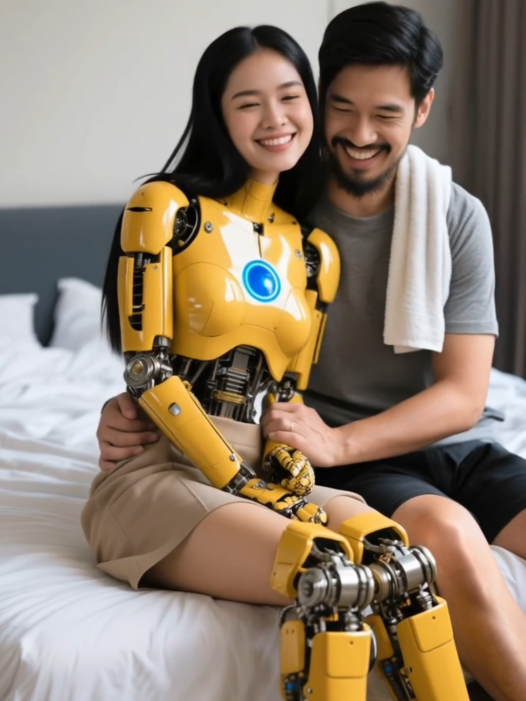 Having Fun with My Robot Assistant #robotics #humanoid 