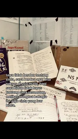 “Sukses dulu, cinta belakangan. #belajar #motivasibelajar #jepang #n5 #semangatbelajar     