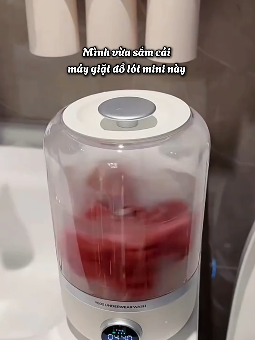 Máy giặt đồ lót mini - Không còn cảnh giặt tay mệt mỏi nữa #maygiatmini #giatdolotantoan #vesinhquanao #antoan #libitu #xuhuong