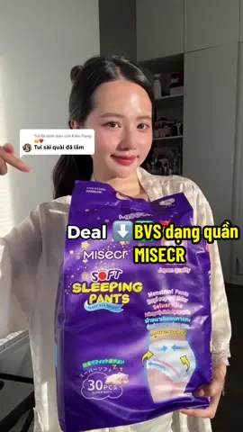 Trả lời @Kiều Trang 😋❤️ BVS Dạng quần có phiên bản mới 1 bịch 30 miếng hời hơn mua lẻ nhiều nè. Mặc cái này sướng lắm mấy bà ơiiii. Brand đang tri ân Kh nên có deal hời lắm 🥰🥰🥰 #bvs #dangquan #misecr #bvsdangquan #dodungphunu 
