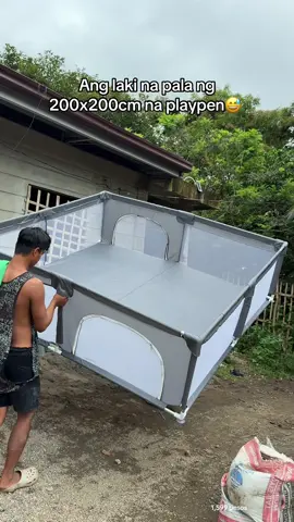 Ang swerte naman ng pamangkin ko may playpen na kaso Ang laki ng nabili ko😅 ##playpen #playpenforbabies #playpencrib #giftforkids #christmasgift 