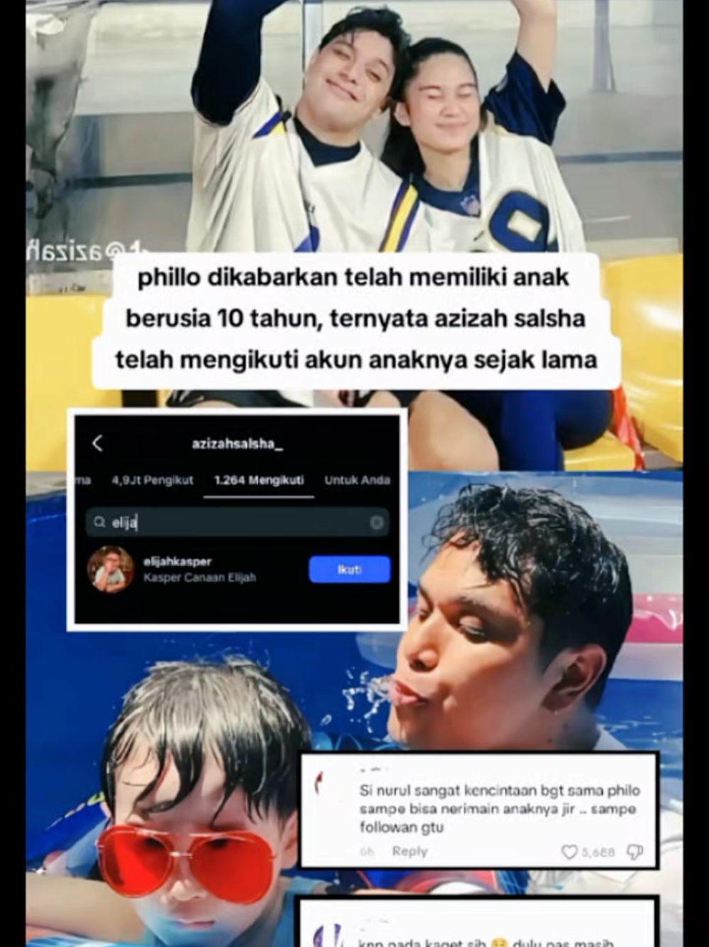 Membalas @qitiwaw kaget banget sihh ini🥺 #azizahsalshaa #mamiipel #philopazarmand #pratamaarhan #fypシ 