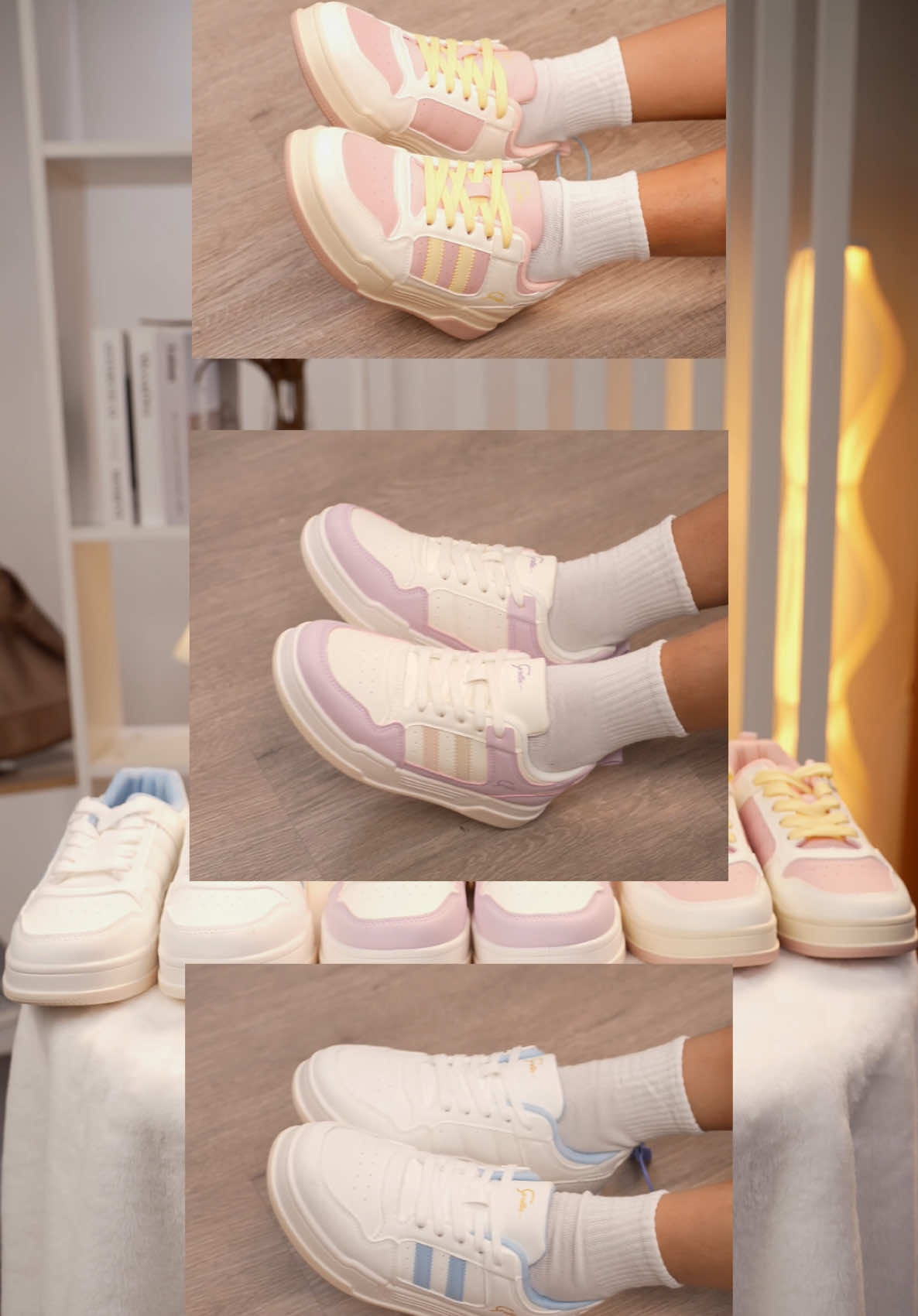 Rainbow Shoes 🌈  สีสันน่ารักมากกกกก ✨ #รองเท้าcorolla #corollashoes #รองเท้าผ้าใบ #ติดเทรนด์ 