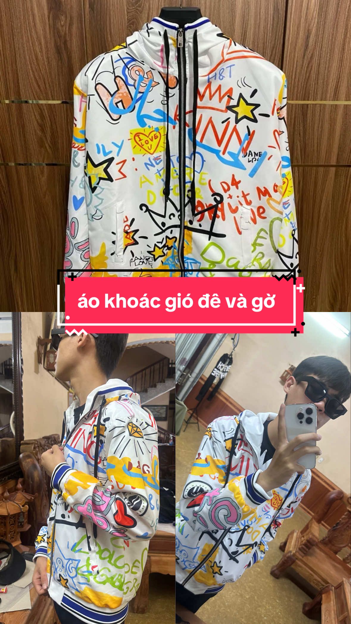 áo khoác gió phối mũ đê và gờ màu trắng cập bến cho mọi người #xuhuong #aohoodi #aokhoac #shopping #thoitrang 