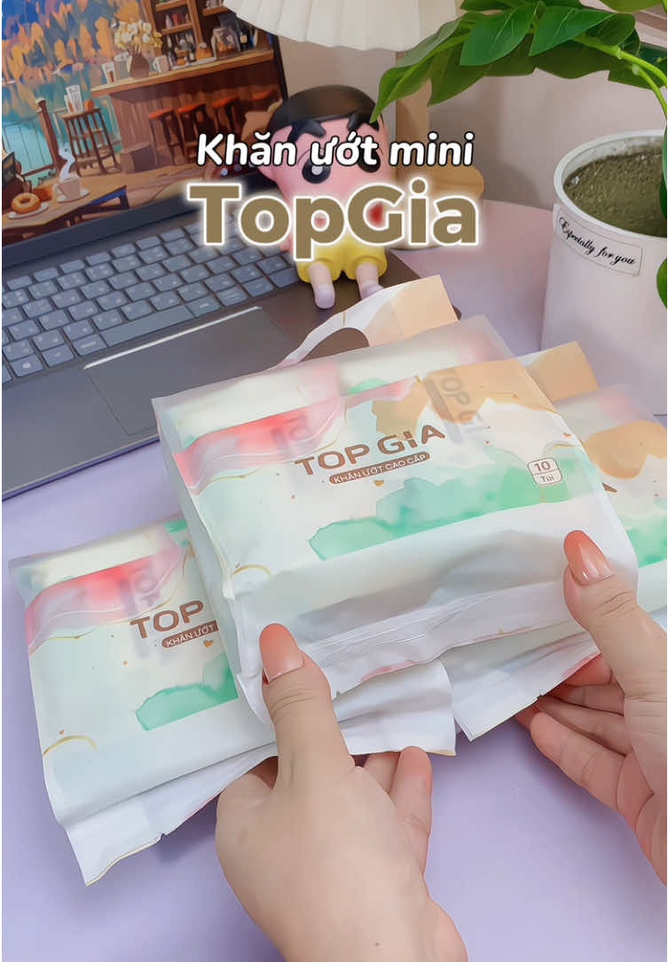 Khăn ướt mini TopGia mang đi đâu cũng tiện ✨✨ #khanuotmini #khanuotminitopgia #khanuottopgia #topgia #topgiahn 